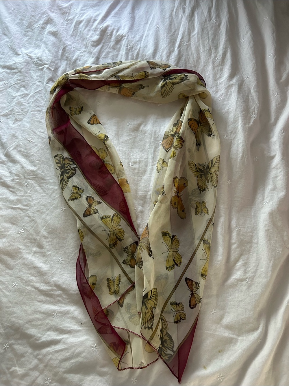 Vintage Butterfly Scarf